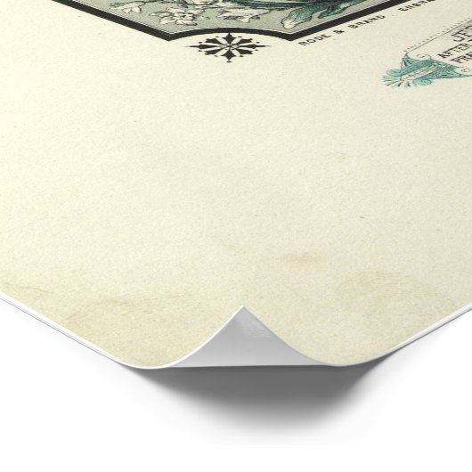 主の祈りの言葉と十戒 ポスター (角)