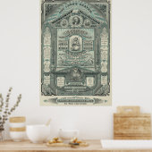 主の祈りの言葉と十戒[1882] ポスター (キッチン)