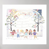 主の祈りの言葉のポスタープリント ポスター (正面)