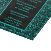 主の祈りの言葉わが父の抽象芸術 カッティングボード (角)