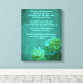 主の祈りの言葉わが父 キャンバスプリント (インサイチュ (ウッドフロア))