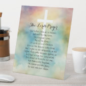 主の祈りの言葉をフィーチャーしたホームデコール 台座サイン (インサイチュ)