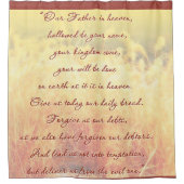 主の祈りの言葉シャワーカーテン シャワーカーテン (正面)