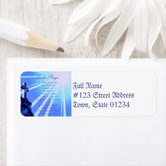 主の祈りの言葉デザイン住所 シール (インサイチュ)