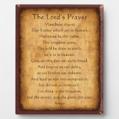 主の祈りの言葉プラーク、カスタマイズ可能なプラーク フォトプラーク (正面)