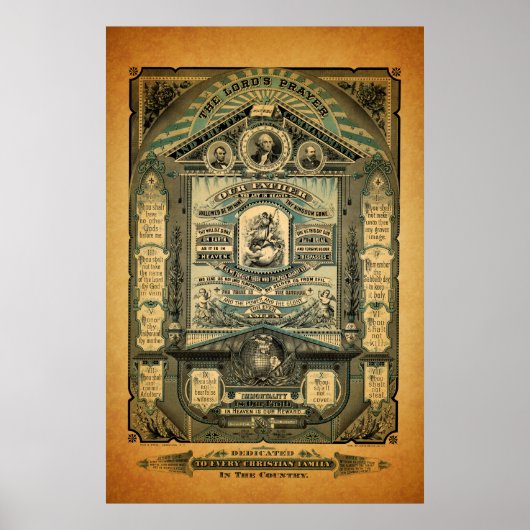 主の祈りの言葉ポスター2 ポスター (正面)