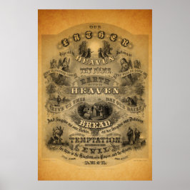 主の祈りの言葉ポスター4 ポスター