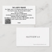 主の祈りの言葉マタイ6:9 名刺 (正面/裏面)