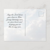 主の祈りの言葉マタイ6:9-10わたしたちの父なる者， ポストカード (裏面)