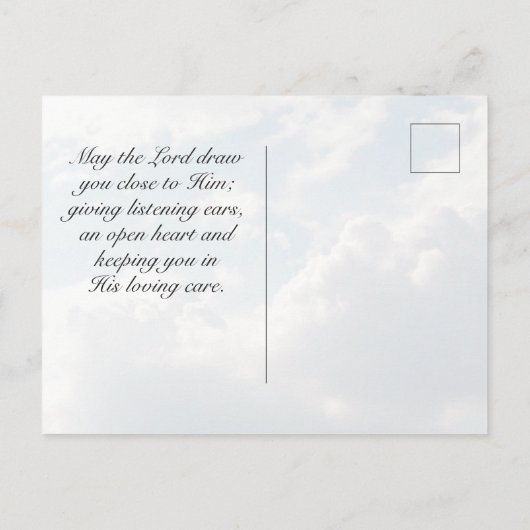 主の祈りの言葉マタイ6:9-10わたしたちの父なる者, ポストカード (裏面)