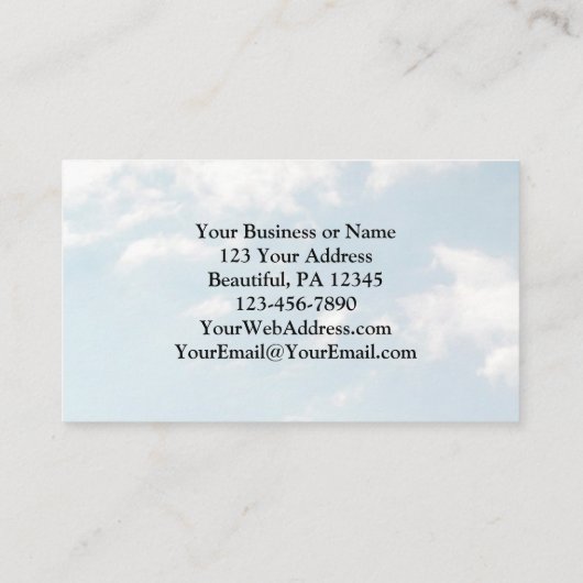 主の祈りの言葉マタイ6:9-10聖書の聖句 名刺 (裏面)