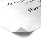 主の祈りの言葉マタイ6:9-13聖書の聖句 ポスター (角)