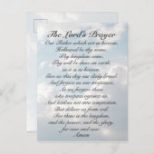 主の祈りの言葉マタイ6:9-13聖書の聖句 ポストカード (正面/裏面)