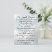 主の祈りの言葉マタイ6:9-13聖書の聖句 ポストカード (スタンド正面)