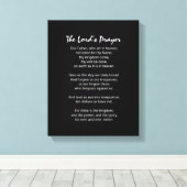 主の祈りの言葉信仰 キャンバスプリント (インサイチュ (ウッドフロア))