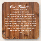 主の祈りの言葉天国で芸術する私たちの父 コースター (正面)