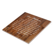 主の祈りの言葉天国で芸術する私たちの父 タイル (側面)