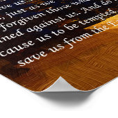 主の祈りの言葉感動的のポスター ポスター (角)