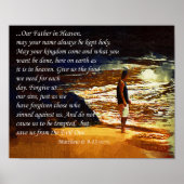 主の祈りの言葉感動的のポスター ポスター (正面)