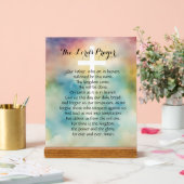 主の祈りの言葉水の色クロス アクリルサイン (ウェディング)