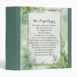 主の祈りの言葉水彩植物学ポスタープリント