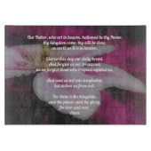 主の祈りの言葉父クレマティス カッティングボード (正面)