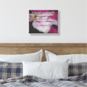 主の祈りの言葉父クレマティス キャンバスプリント (インサイチュ (寝室))