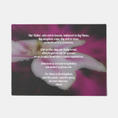 主の祈りの言葉父クレマティス ドアマット (正面)