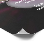 主の祈りの言葉父クレマティス ポスター (角)