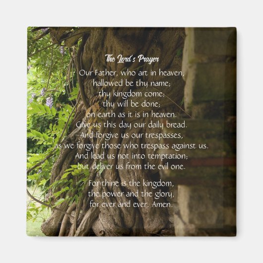 主の祈りの言葉磁石 マグネット (正面)