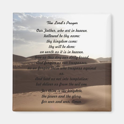 主の祈りの言葉磁石 マグネット (正面)