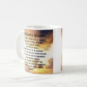 主の祈りの言葉祈りの言葉マグ コーヒーマグカップ (正面左)