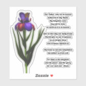 主の祈りの言葉私たちの父アイリス シール (シート)