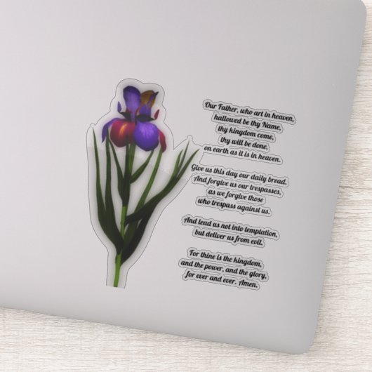 主の祈りの言葉私たちの父アイリス シール (詳細)