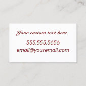 主の祈りの言葉私たちの父ビジネス呼び出しカード コーリングカード (裏面)