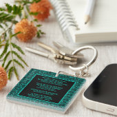 主の祈りの言葉私たちの父感動的 キーホルダー (正面右)