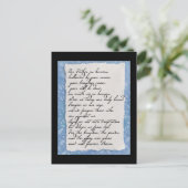 主の祈りの言葉葉書 ポストカード (スタンド正面)