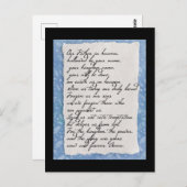 主の祈りの言葉葉書 ポストカード (正面/裏面)