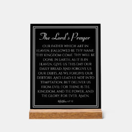 主の祈りの言葉葬儀 アクリルサイン