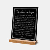 主の祈りの言葉葬儀 アクリルサイン (傾斜)