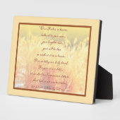 主の祈りの言葉額 フォトプラーク (側面)