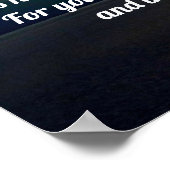 主の祈りの言葉風光明媚なクリスチャン ポスター (角)