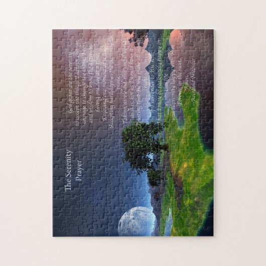 主の祈りの言葉風景の絵画おもしろい ジグソーパズル (縦)