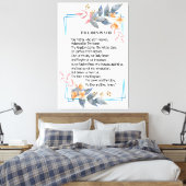 主の祈りの言葉 キャンバスプリント (インサイチュ (寝室))