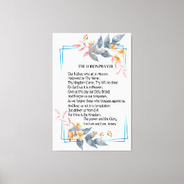 主の祈りの言葉 キャンバスプリント