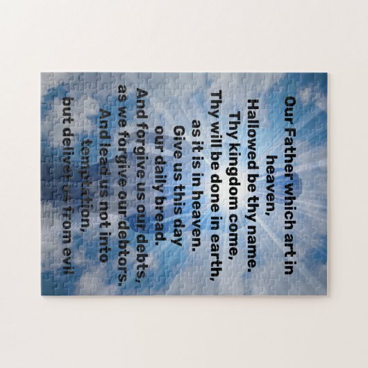 主の祈りの言葉 ジグソーパズル (横)