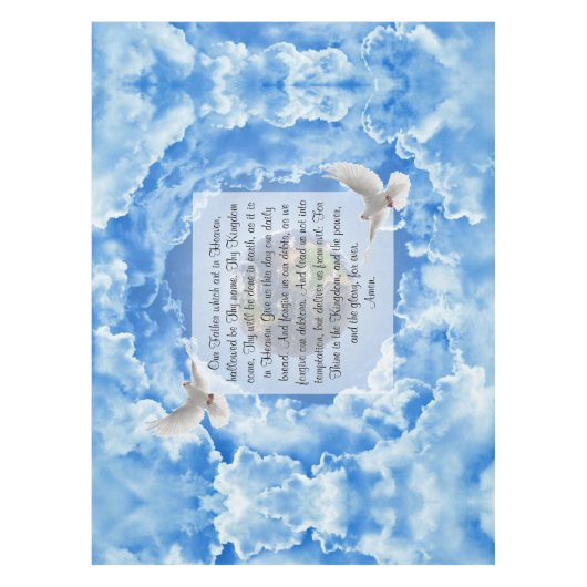 主の祈りの言葉 テーブルクロス (正面)