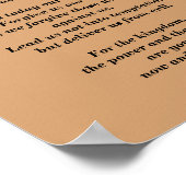 主の祈りの言葉 – バージョコンテンポラリーン ポスター (角)