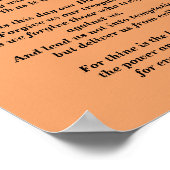 主の祈りの言葉 – バージョン伝統的ポスター ポスター (角)