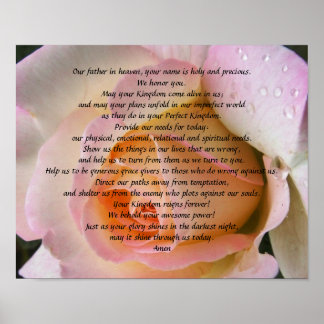 主の祈りの言葉 ポスター